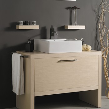 mobile a terra per lavabo da appoggio