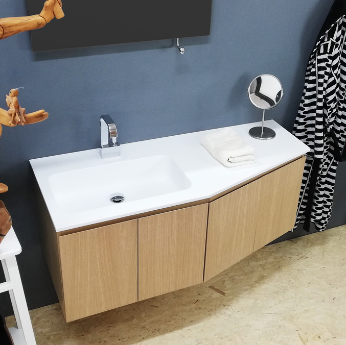 Mobile bagno su misura in legno massello Glamour