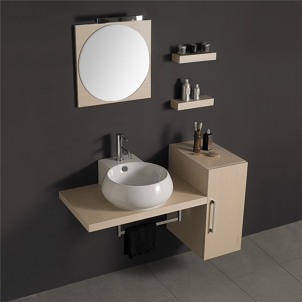 Top bagno legno massello 5 cm