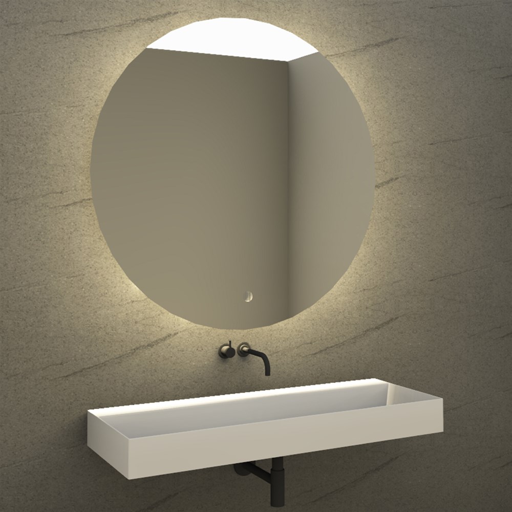 Specchio Round retroilluminato con touch screen